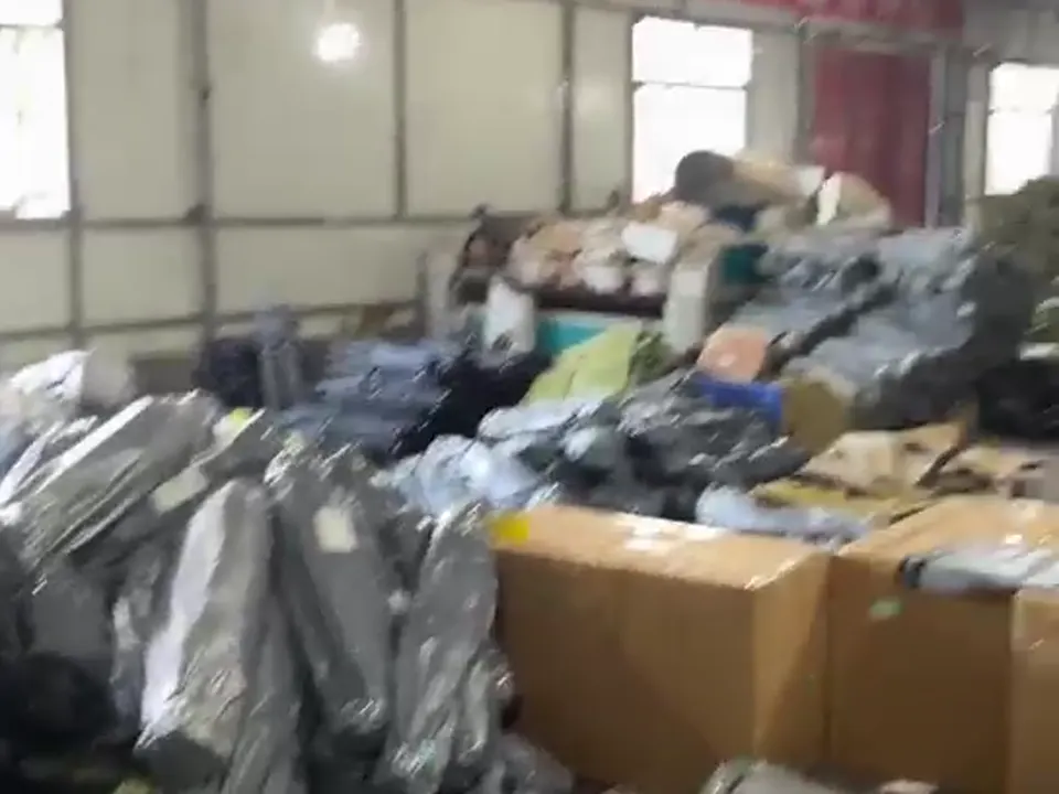 Finished goods and packing area at Langfang Zhongyong Outdoor Products Co., Ltd.