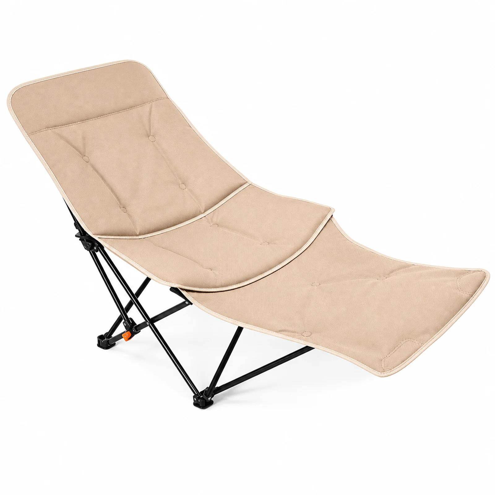 Padded khaki moon chair